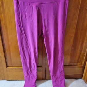 LuLaRoe leggings Solid Pink OS